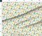 Baby Duck Rainy Days Muddy Puddles Welly Boots Puddle Jumping Blue Yellow Custom Printed Fabric by Spoonflower Various Fabrics by the Yard or Fat Quarter